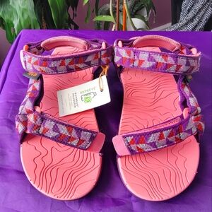 TEVA Purple & Peach Hurricane 3 Sandals - Size 11 (toddler/kids) NWT
